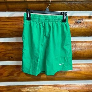 Nike Kid's Vibrant Green Athletic Shorts Medium